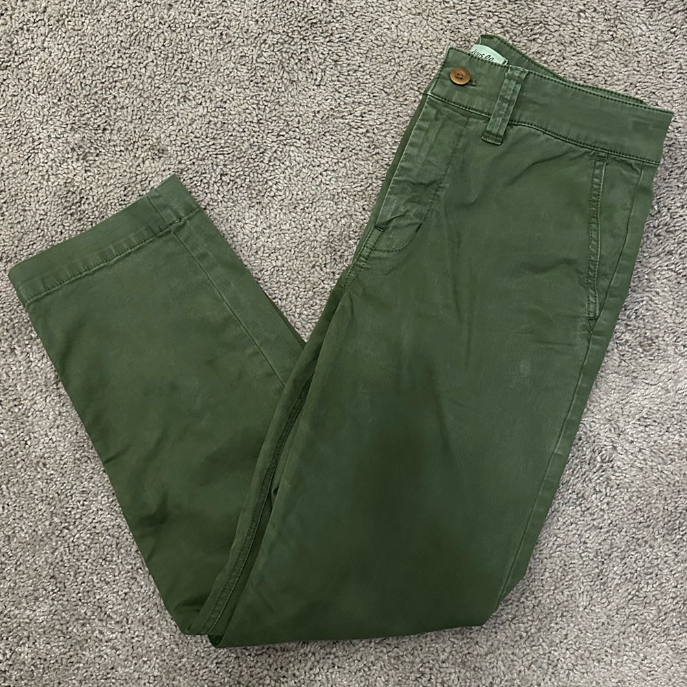 Madewell High Rise Straight Leg Chino Pants